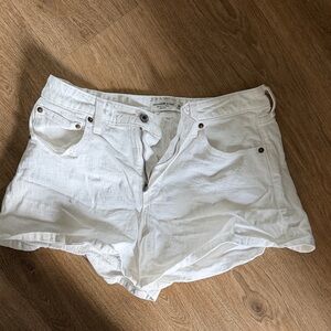 Abercrombie & Fitch White Women’s Jean Shorts